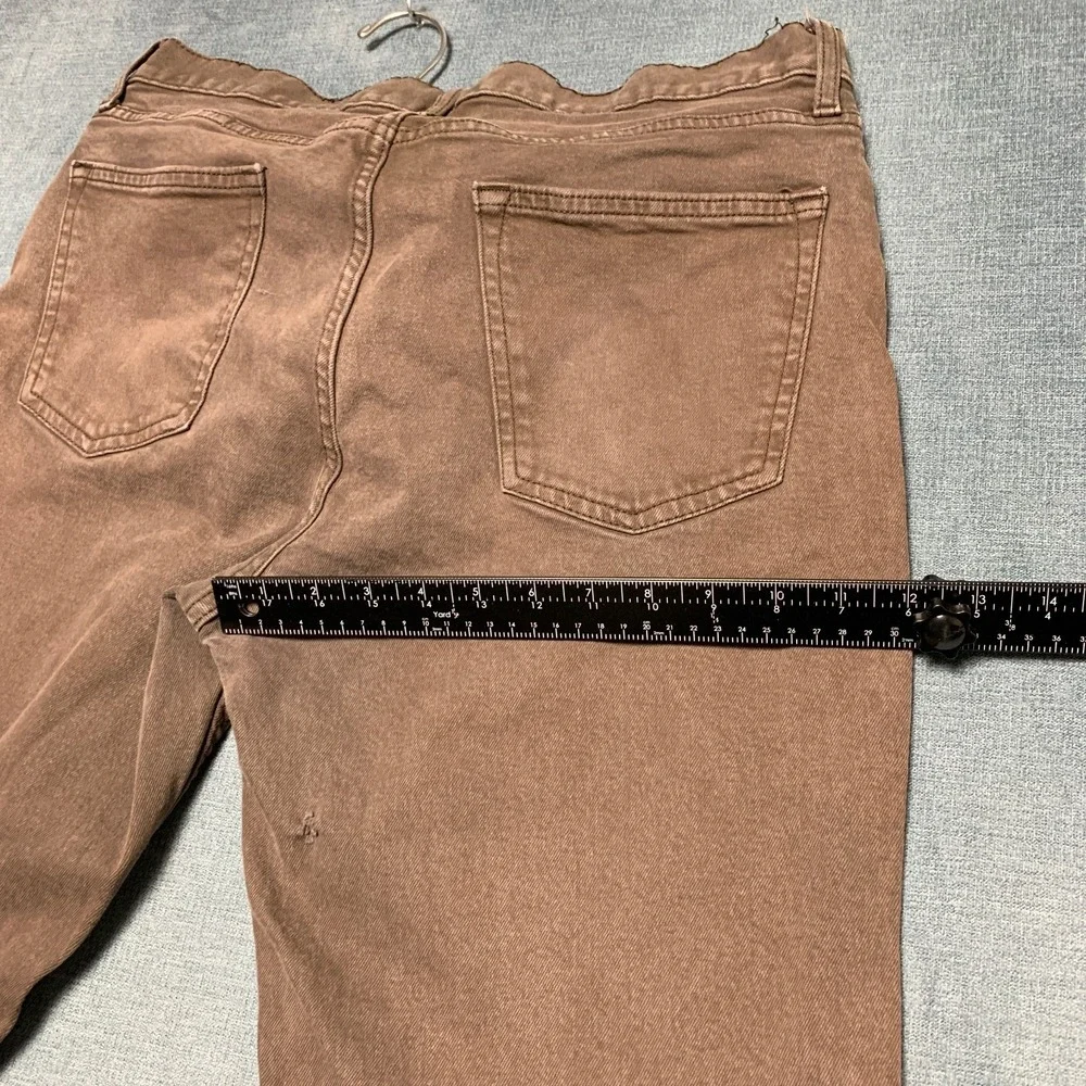 Old Navy Jeans Mens 36x34 Brown Denim Built In Flex Casual Straight Leg 5 Pocket